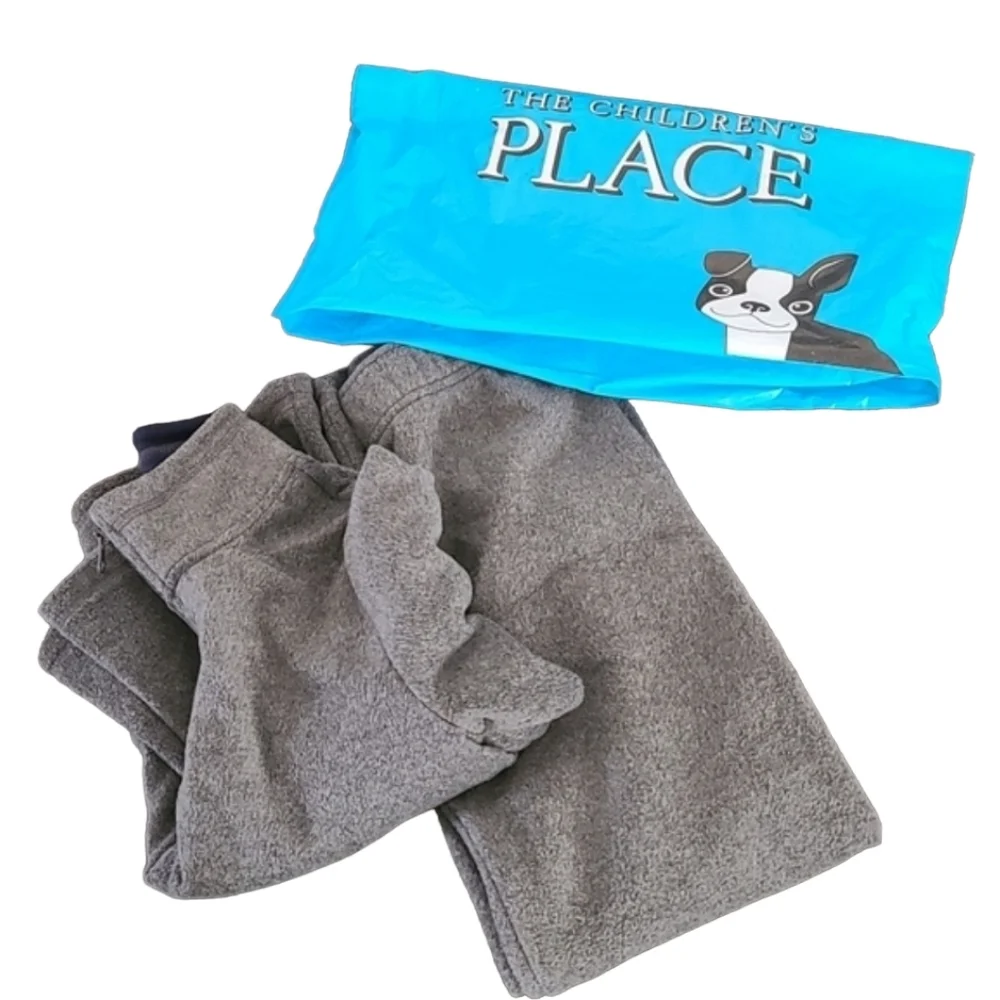 TCP THE CHILDRENS PLACE Gray Fleece Sweatshirt 1/4 Zip Sweatpants Set Boys M 7 8